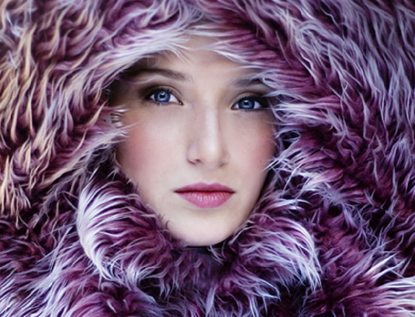 Venus in Furs, fur, girl, abstract, fantasy HD wallpaper