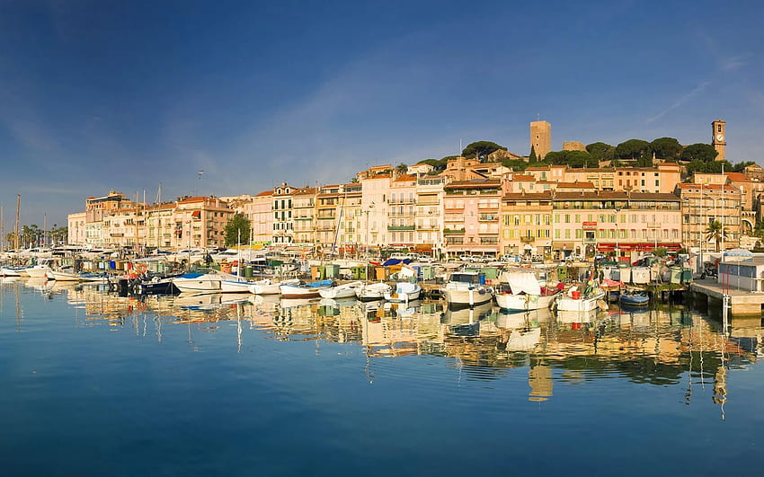 Cannes Old Port France P Merge HD wallpaper