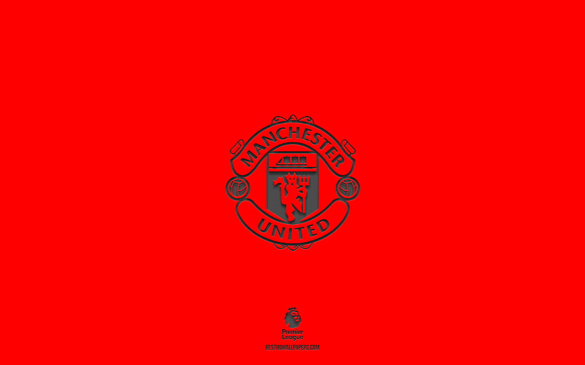 Manchester United FC, piłka nożna, logo, piłka nożna Tapeta HD