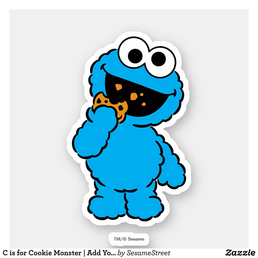 C sta per Cookie Monster. Aggiungi il tuo nome adesivo. Biscotti mostro, Disegno mostro biscotto, Mostro biscotto, Mostro biscotto bambino Sfondo del telefono HD