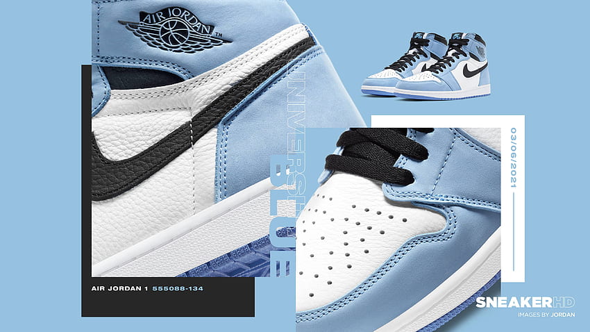 NUEVO Air Jordan 1 Retro High University Azul - ¡Tus zapatillas favoritas en, Retina, Móvil y resoluciones!, Nike Jordan 1 fondo de pantalla