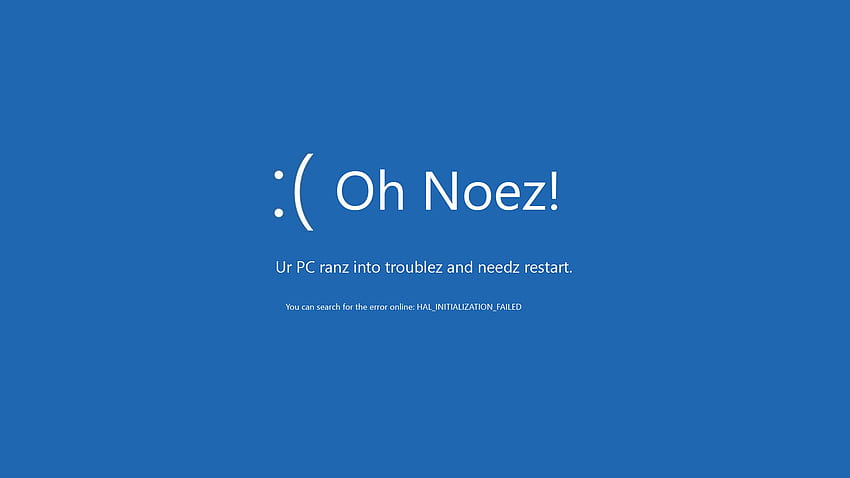 Windows 8 niebieski ekran śmierci, kod błędu Tapeta HD