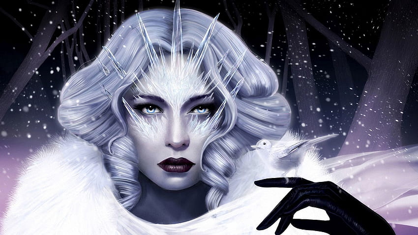 Queen Digital Art . Queen Emoji , Black Queen and Snow White Queen, Ice Witch HD wallpaper