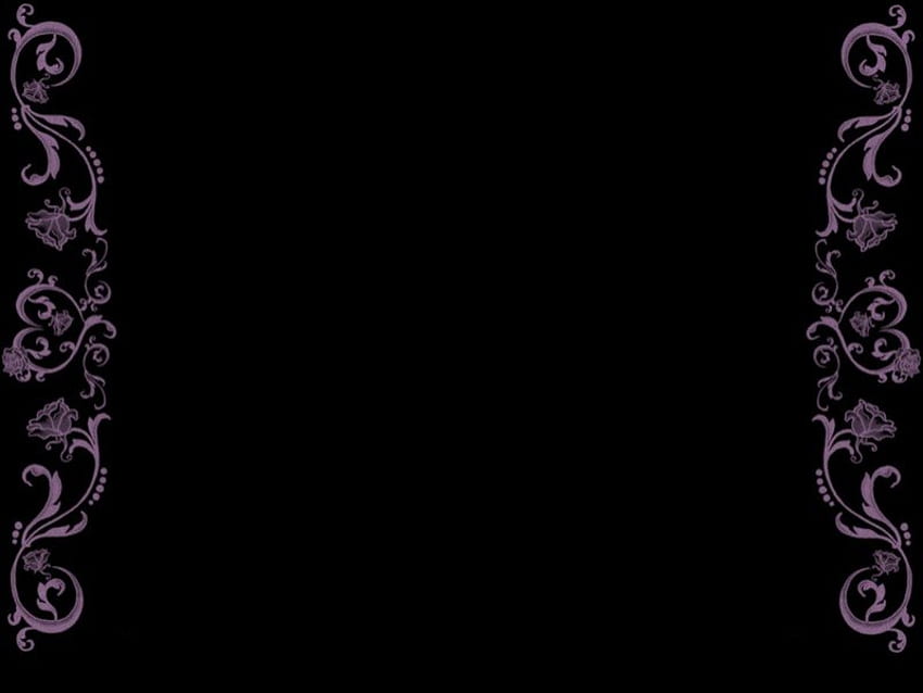 Lila, schwarz, lila Boarder, schwarzer Hintergrund, Seiten HD-Hintergrundbild