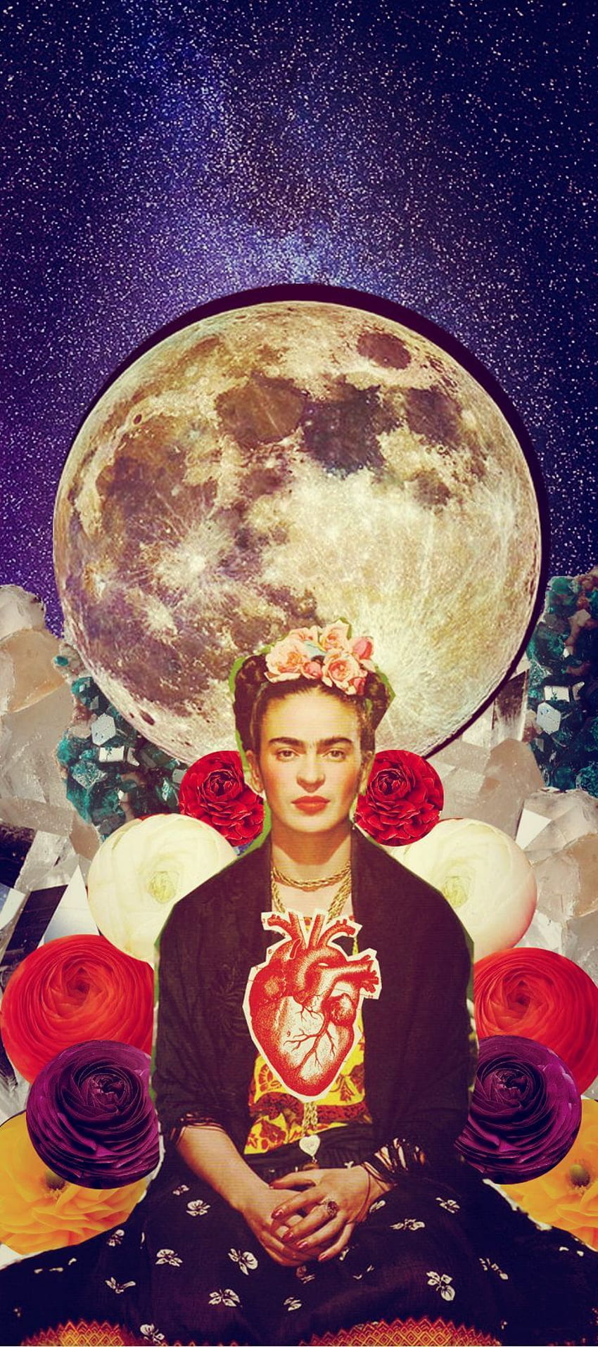 frida corazón collage digital / mayo 2015. Vintage disney art, Frida khalo, Frida kahlo art HD phone wallpaper