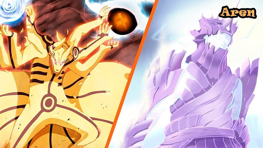 sasuke susanoo vs naruto kurama