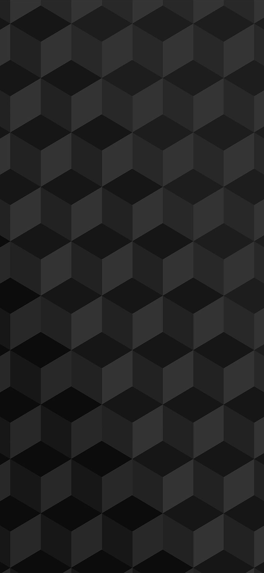iPhoneXpapers - polygon dark bw art graphic pattern, Black Polygon HD phone wallpaper