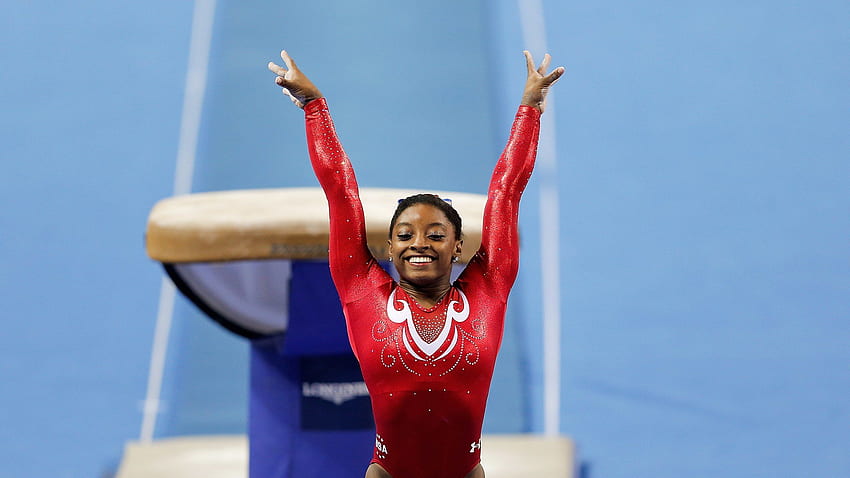 Simone Biles Sets Record as First Woman to Successfully Complete HD wallpaper