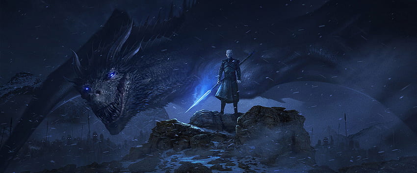 Nachtkönig Drache Game of Thrones, Drogon Game of Thrones HD-Hintergrundbild