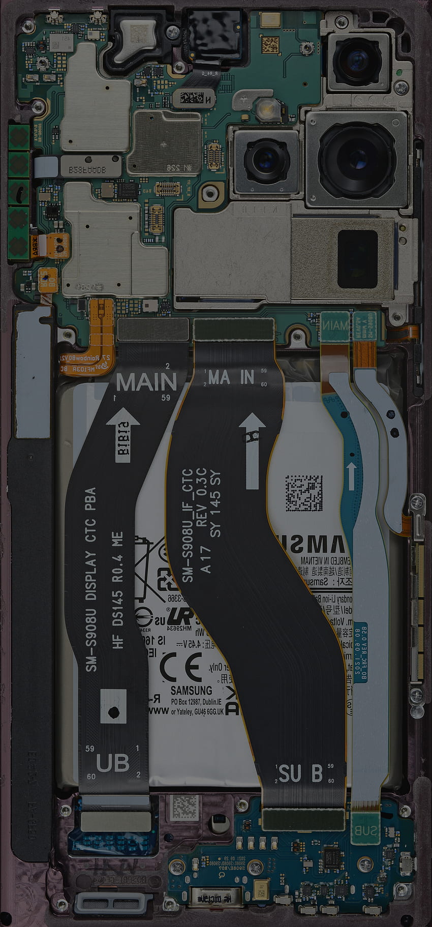 Galaxy S22 Ultra и Vanilla Teardown, Samsung S22 Ultra HD тапет за телефон