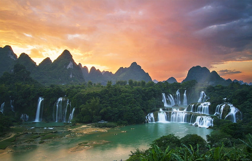 Красив Виетнам, виетнамски пейзаж HD тапет