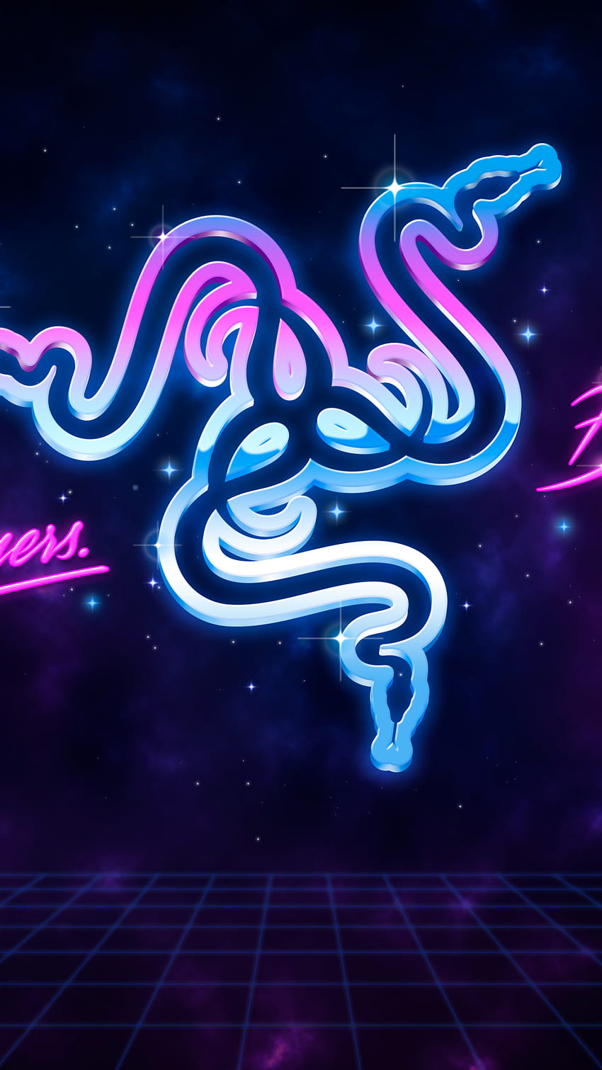 Razer , For Gamers By Gamers, Neon, Technology, Pink Razer HD phone wallpaper