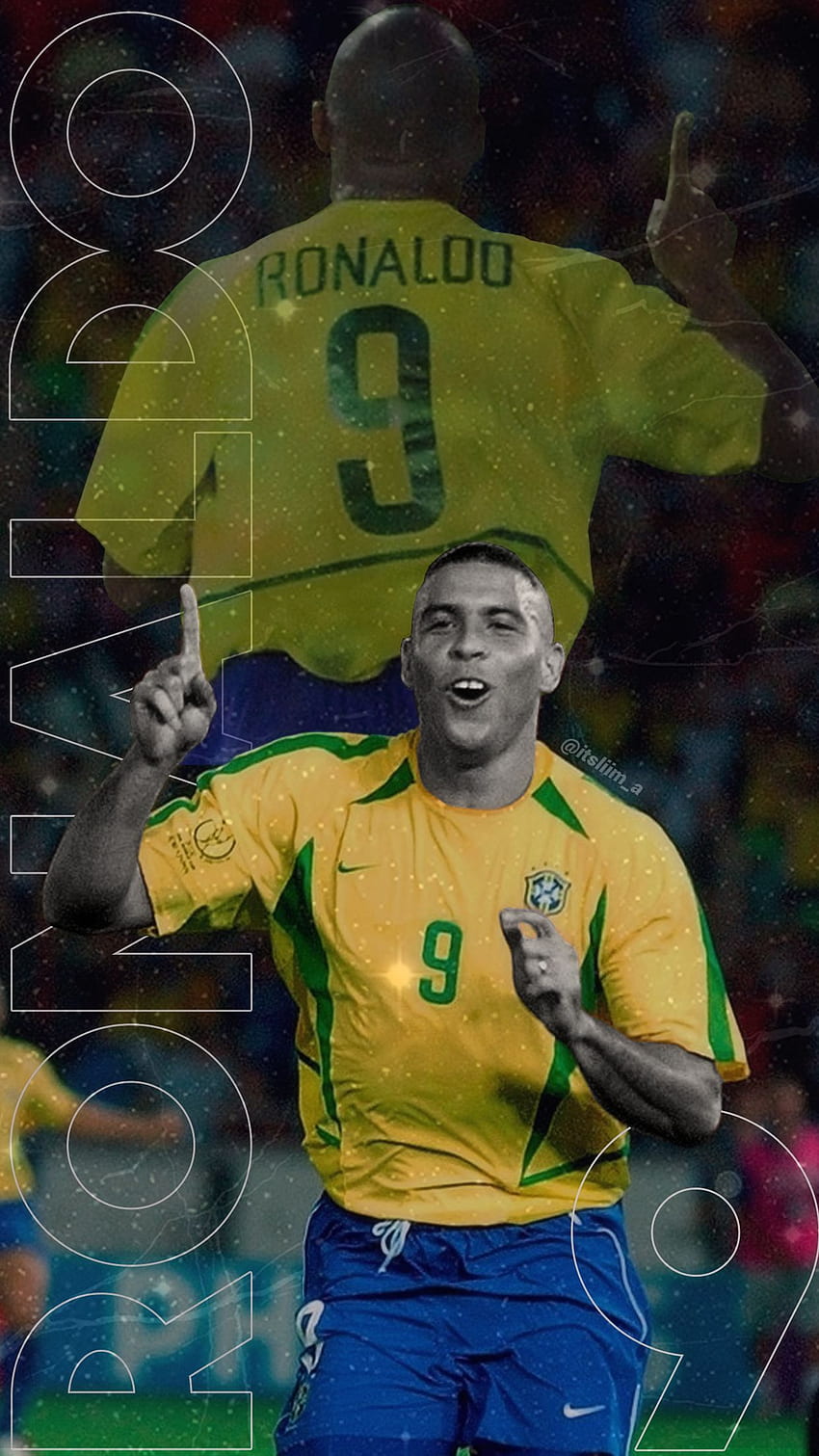 Football futbol, ​​Ronaldo Luis Nazario De Lima Fond d'écran de téléphone HD