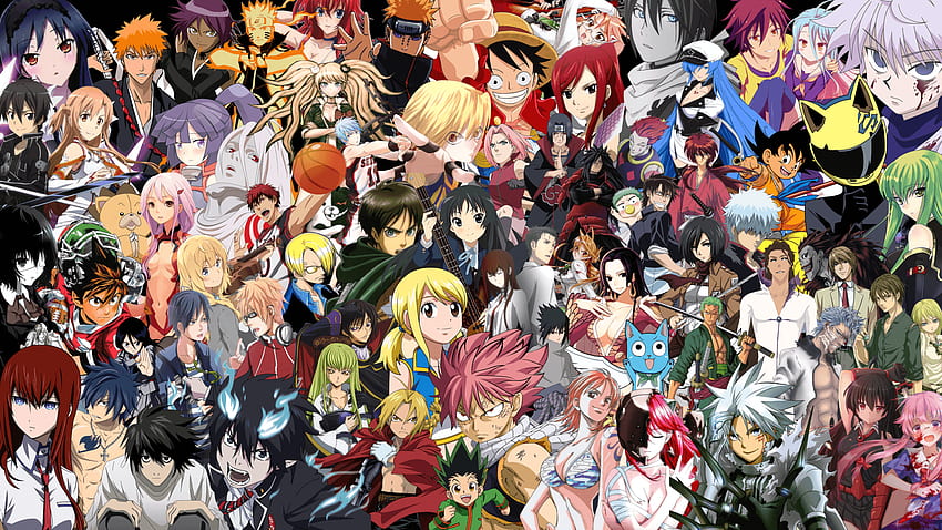 Crossover e Background, Anime Todos os Personagens papel de parede HD