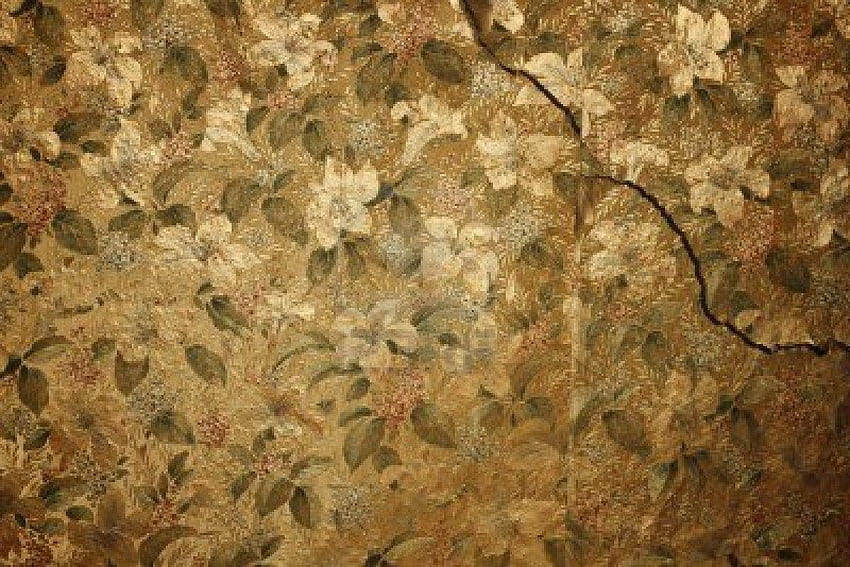 Floral Background, Brown Vintage Floral HD wallpaper
