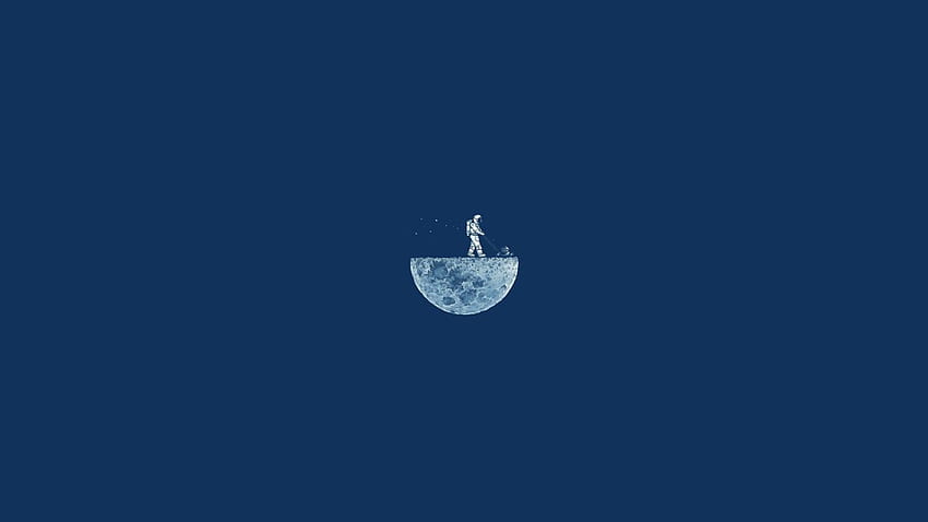 Moon Mow, , , 月, ミニマリズム, iphone, Minimalist Ocean 高画質の壁紙