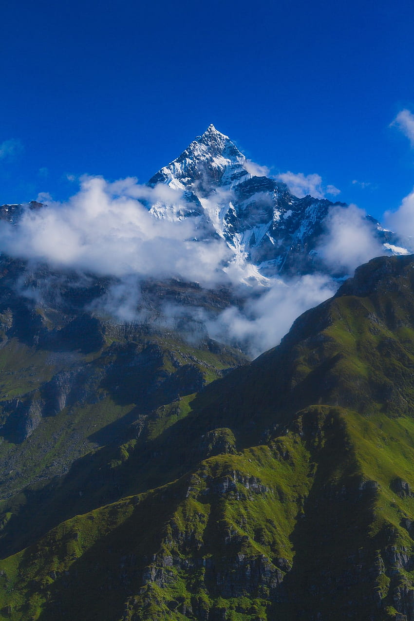 เทือกเขาหิมาลัย เนปาล [HQ]. & สต็อกบน Unsplash ธรรมชาติของเนปาล วอลล์เปเปอร์โทรศัพท์ HD
