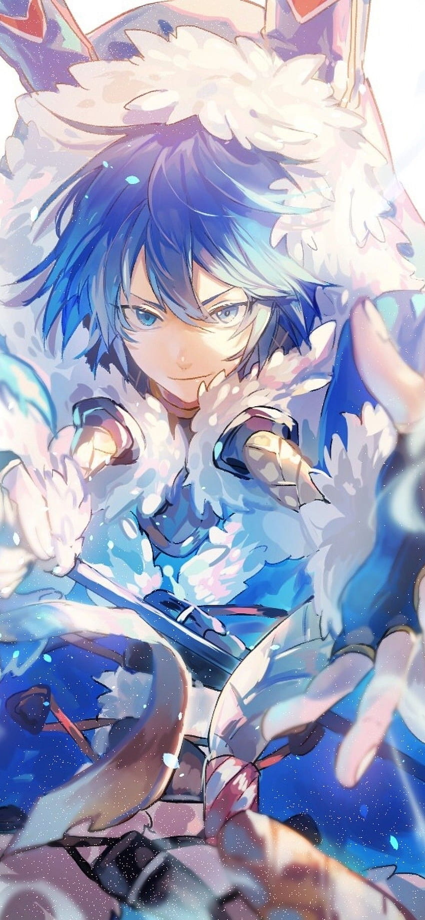 Anime guy blue hair HD wallpapers | Pxfuel