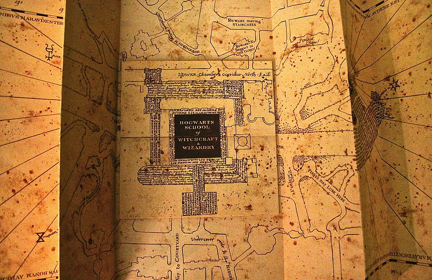 TechFly. 'Marauders' Map' lets you stalk friends' location online, Marauder's Map Harry Potter HD wallpaper