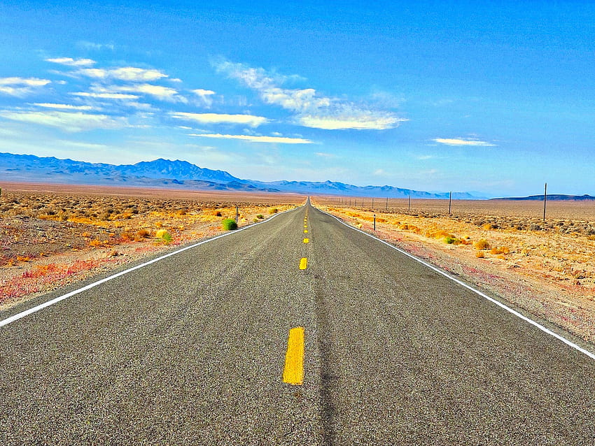 Route en béton gris · Stock, Arizona Road Fond d'écran HD