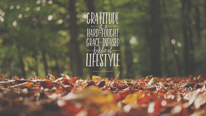 Mittwoch: Dankbarkeit ist ein Lebensstil, sei dankbar HD-Hintergrundbild