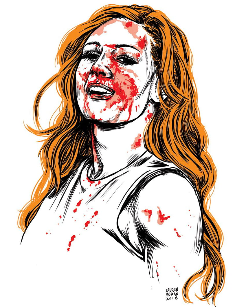Incríveis obras de arte de Becky Lynch!: WWE, Becky Lynch The Man Papel de parede de celular HD