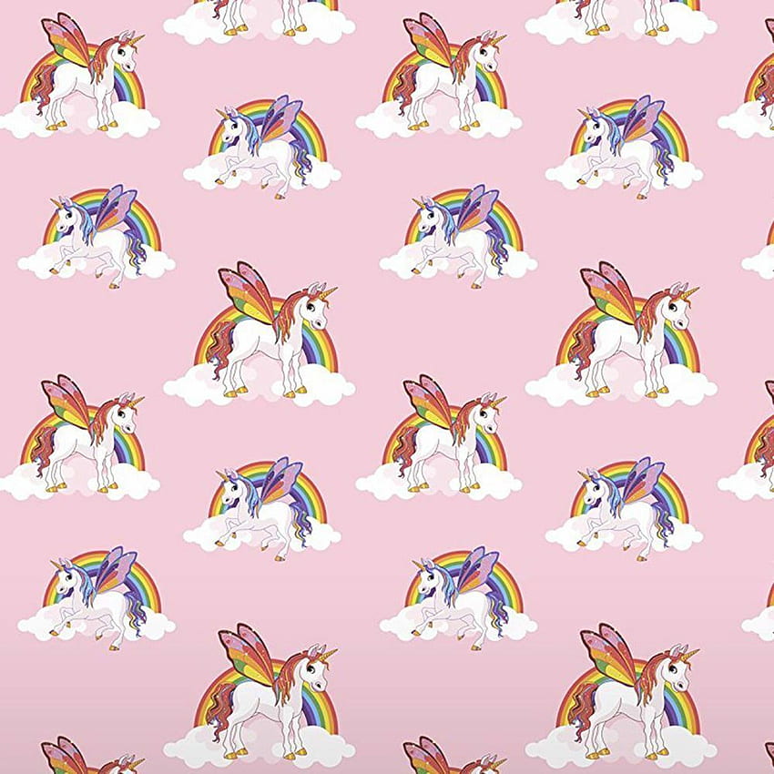 RAINBOW UNICORNS CHILDRENS GIRLS WALL ROOM DECOR HD phone wallpaper