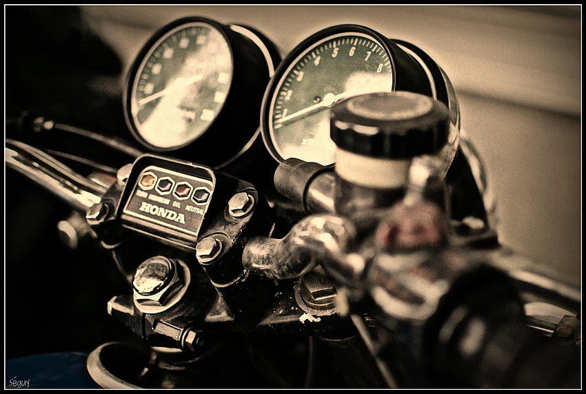 Vintage Motorcycle, Old School Biker HD wallpaper