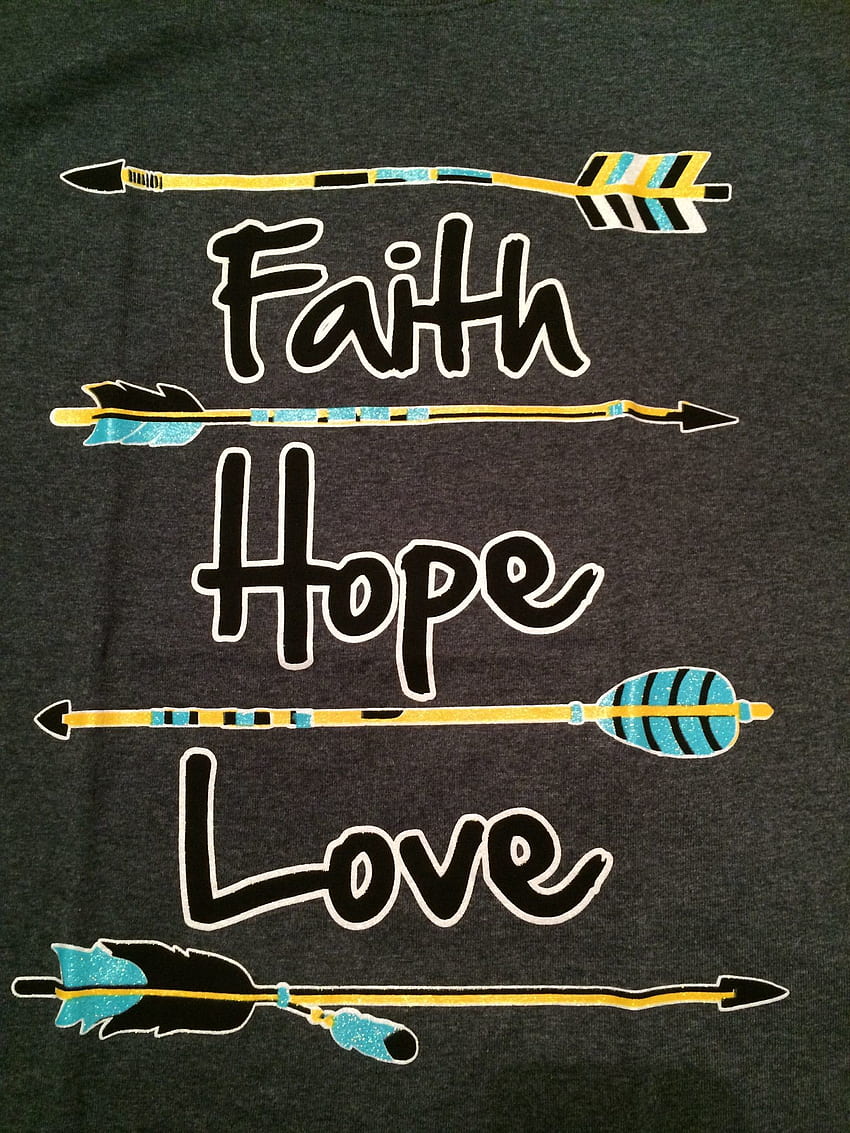 Faith Hope Love - Arrow T-Shirt GRAY HD phone wallpaper