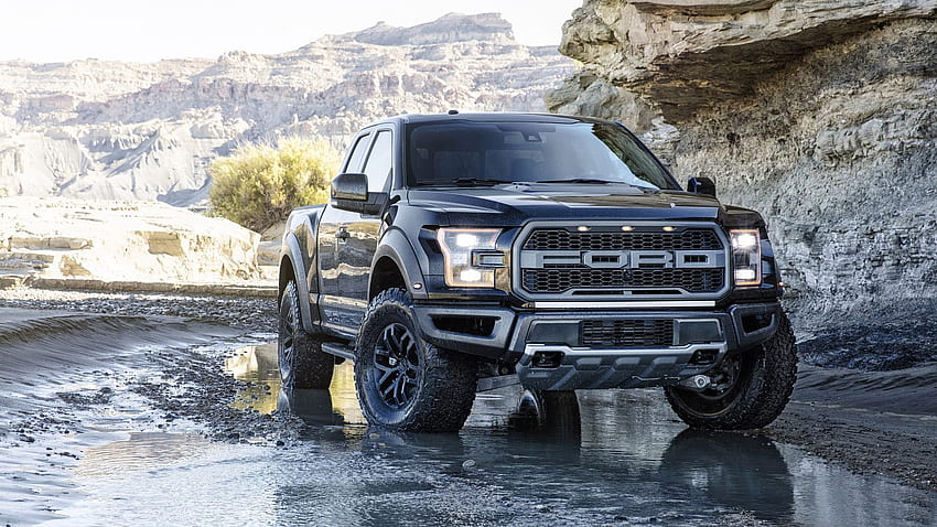 Ford Raptors. janelas, caminhão preto papel de parede HD