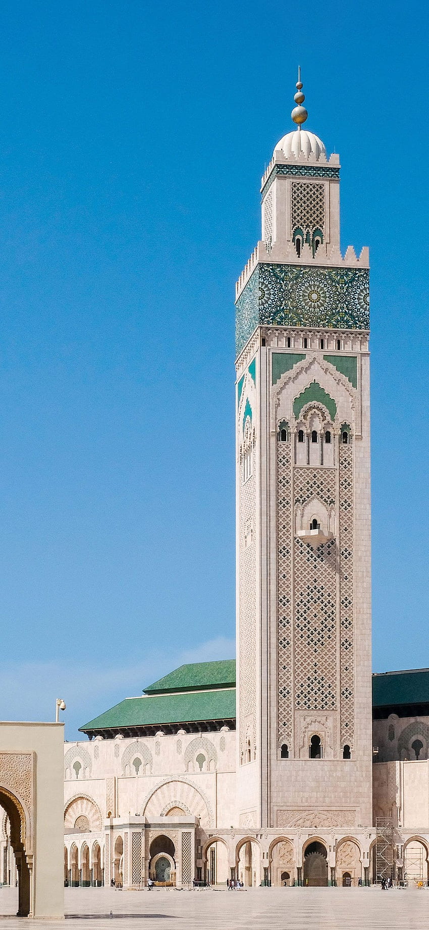 Yer: II. Hasan Camii, Kazablanka, Fas By Hans HD telefon duvar kağıdı