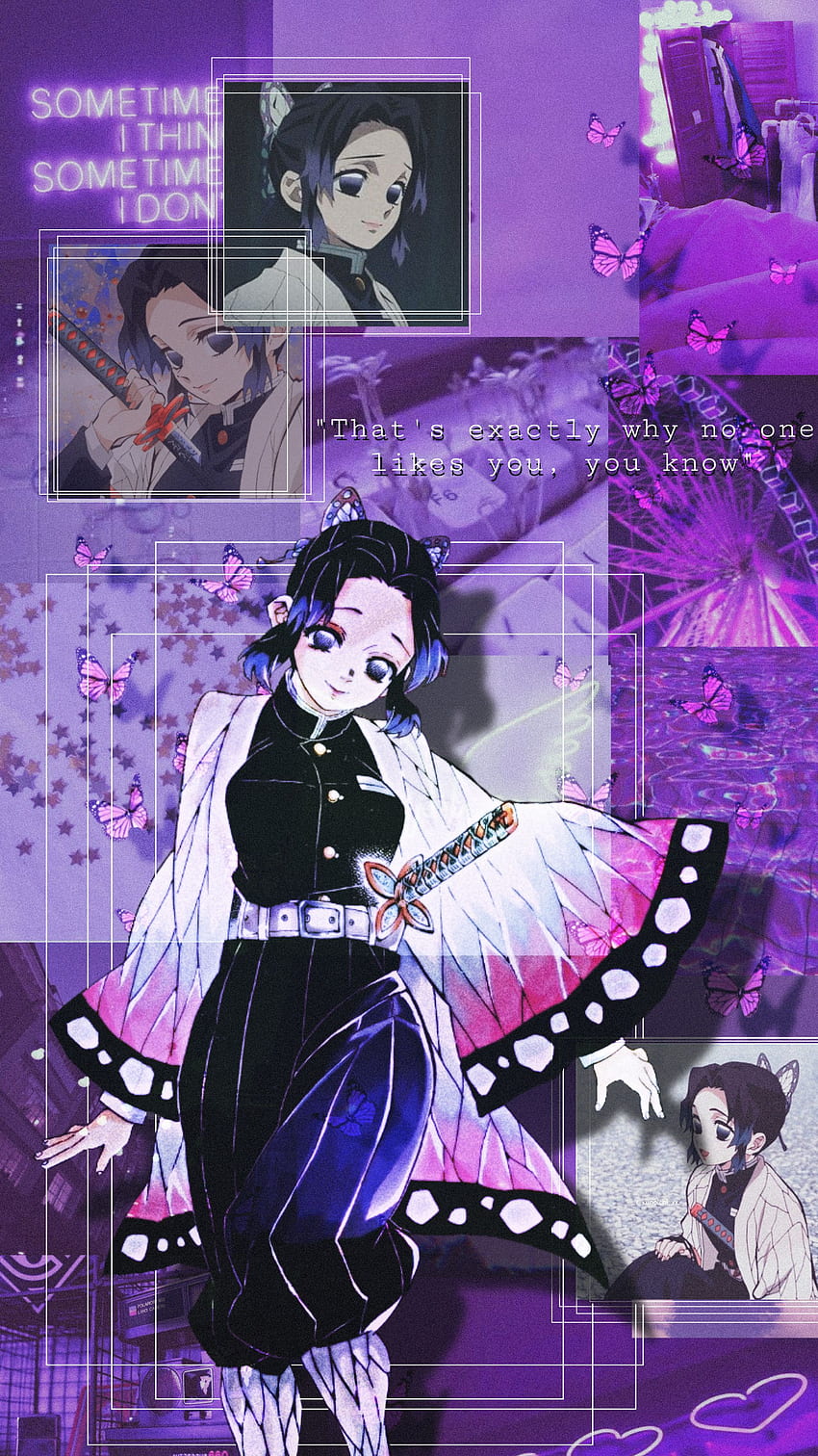 Shinobu Kocho from Kimetsu no Yaiba Anime Wallpaper 4k Ultra HD ID:3715