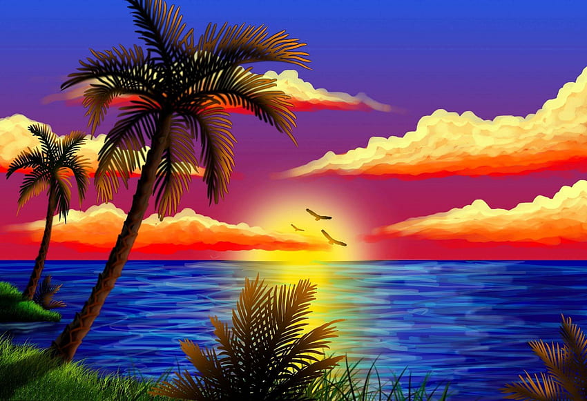 Beautiful MS Paint Scenery Drawing (Digital Art): Art for All by - Amazon.ae-saigonsouth.com.vn