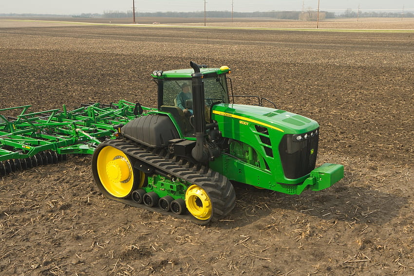 JOHN DEERE tractor granja agricultura industrial 1jdeere construcción., Terrenos Agrícolas fondo de pantalla