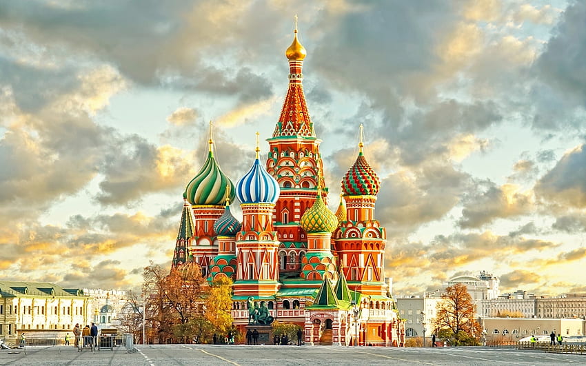 Red Square Plaza in Moscow Russia Tourist Place HD wallpaper