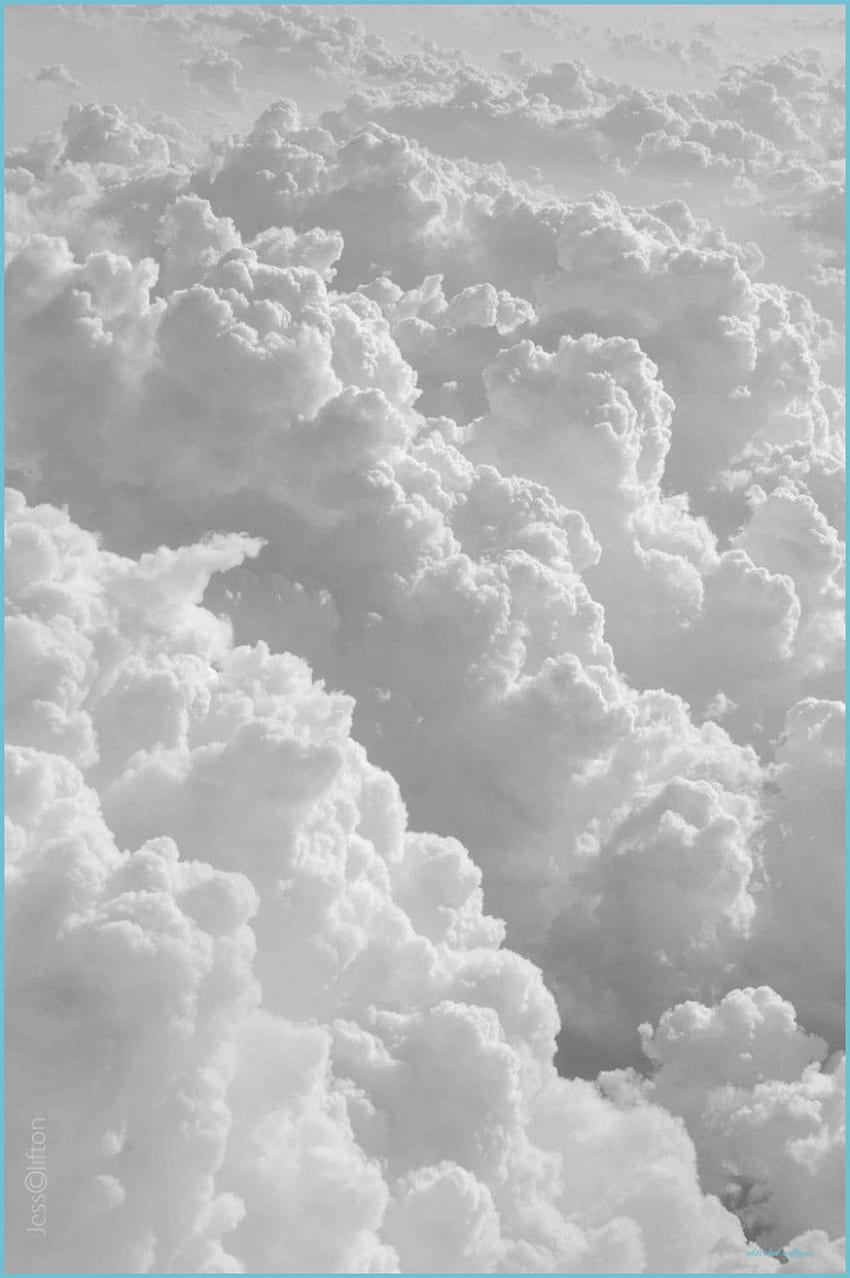 Kabarık Beyaz Bulutlar HD telefon duvar kağıdı