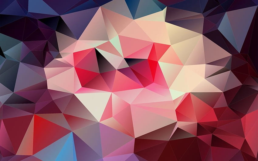 of 3D Triangle Shapes Pattern HD wallpaper