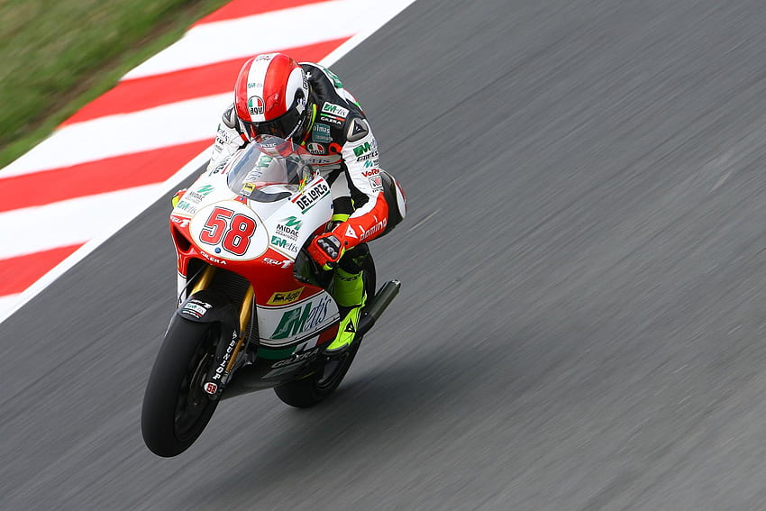 Sachsenring MotoGP: Marco Simoncelli to start at the front of the grid in the Sachsenring 250 GP HD wallpaper