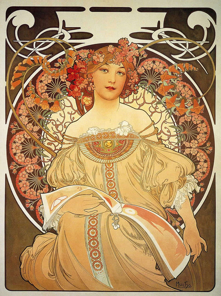 Seasonal Art Nouveau Alfons Mucha [] for your , Mobile & Tablet. Explore Mucha Background. Mucha, Alphonse Mucha HD phone wallpaper