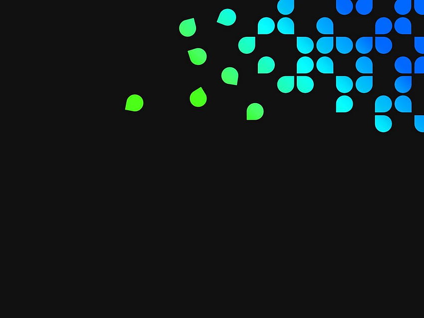 blue, green, black, dots, circles standard 4:3 background, Blue Green and Black HD wallpaper