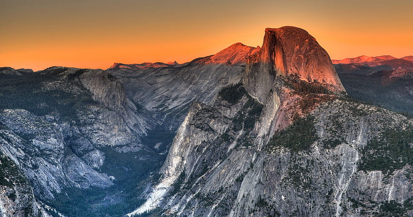 Half Dome, formacja skalna Granite Dome, Park Narodowy Yosemite U, Kopuła na Skale Tapeta HD
