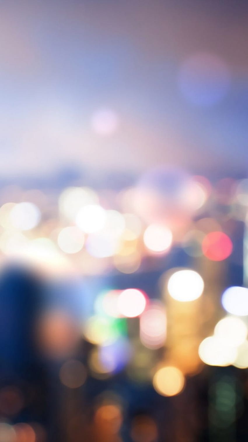 Bokeh City Lights iPhone 6 - เบลอสำหรับ iPhone - & พื้นหลัง วอลล์เปเปอร์โทรศัพท์ HD