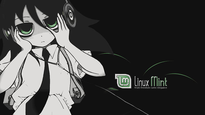 Watamote Linux Nane , Debian Anime HD duvar kağıdı