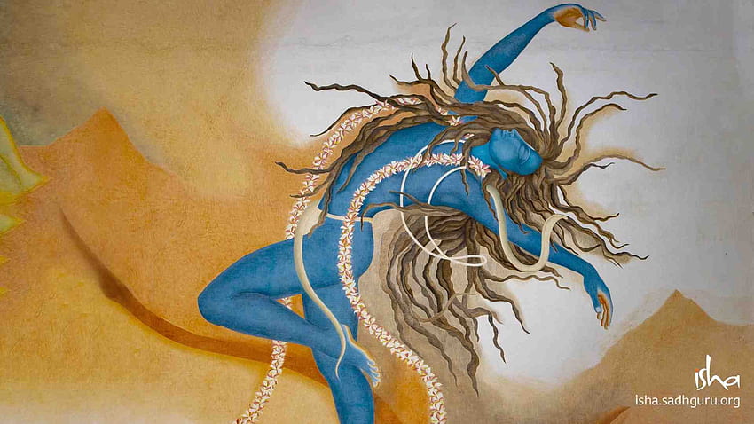Shiva(Adiyogi) - モバイルおよび . インドの芸術の絵画、インドの芸術、シヴァ、イシャ財団 高画質の壁紙