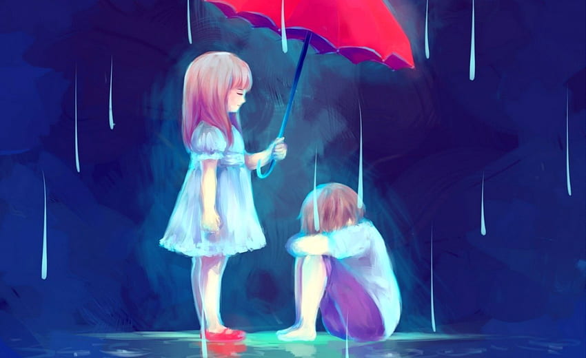 anime sketches sad love