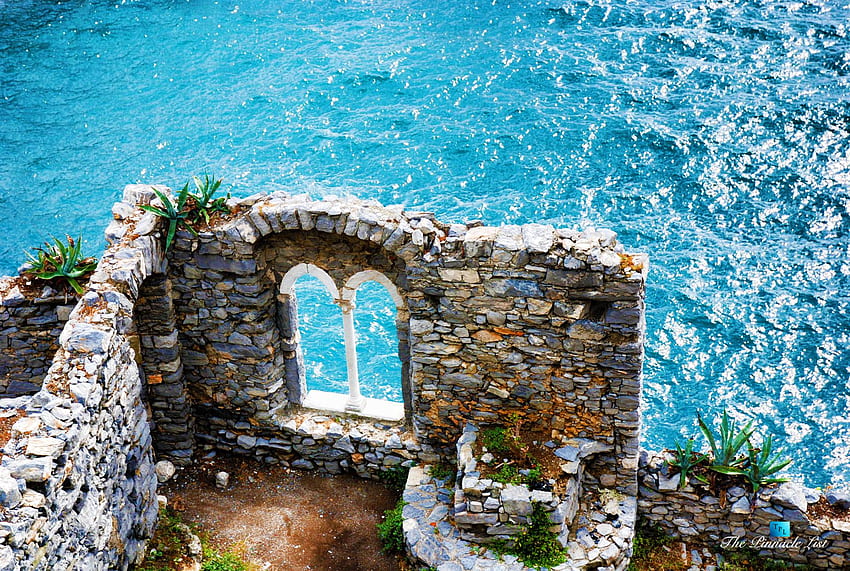 Reruntuhan Kastil Doria – Portovenere, La Spezia, Liguria – Italia : Wallpaper HD