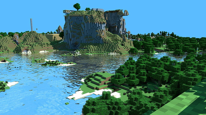 Background Minecraft, Minecraft Nature HD wallpaper