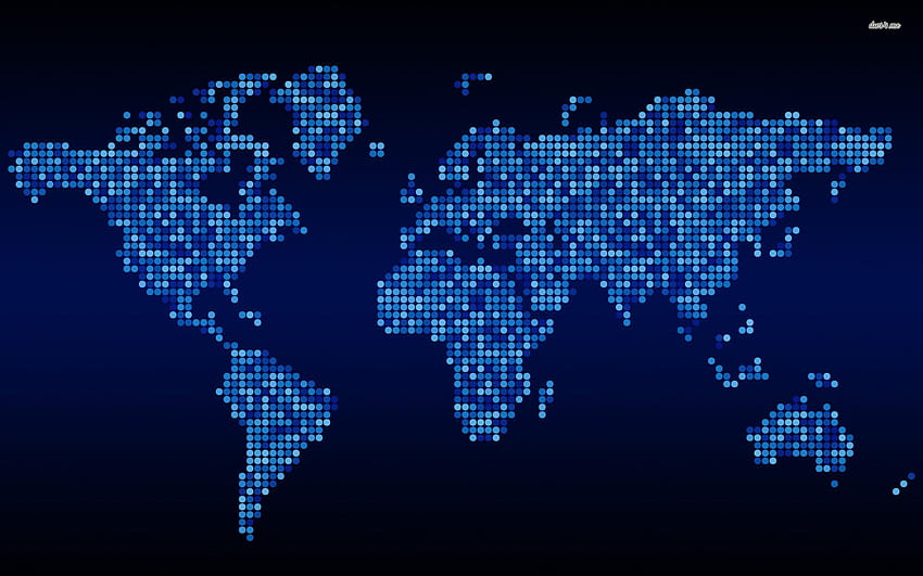 디지털 글로벌 지도 - 세계, 세계 지도, 지도, 디지털 기술 HD 월페이퍼