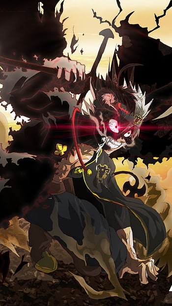 Dark Dark Background Liebe Black Clover Asta Hd Wallpaper