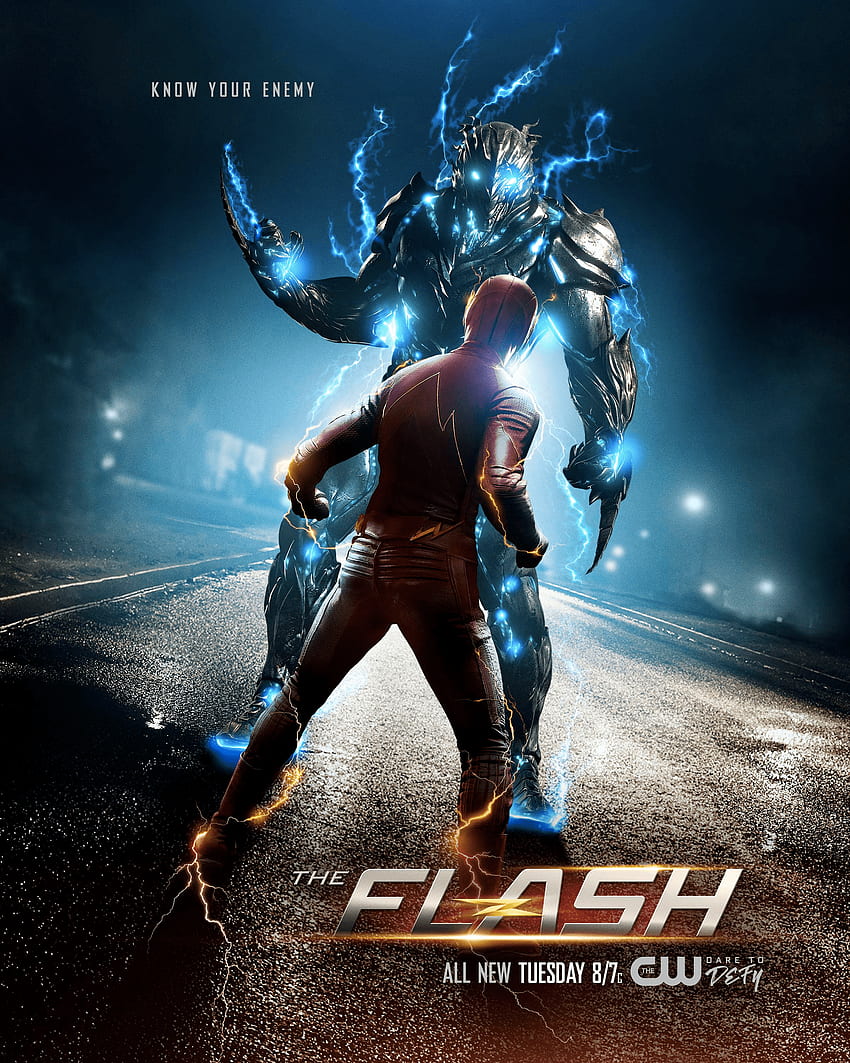 The Flash season 3 poster - Know your enemy.png. Arrowverse, Savitar The Flash HD phone wallpaper